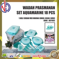 QUALITY TEMPAT WADAH MAKAN PRASMANAN AQUAMARINE SERVING SET 16 PCS