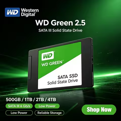 Original For WD GREEN 2.5" SATA III 1TB Read Speed 545MB SLC internal Solid State Disk Hard Drive fo