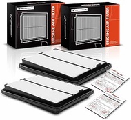 A-Premium 2-PC Engine Air Filter Compatible with Nissan Rogue 2014-2020, Rogue Sport 2017-2022, Qash