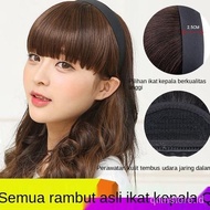 WIG RAMBUTWIG WANITA RAMBUT MANUSIA ASLI BAND PONI WIG PENDEK RAMBUT A