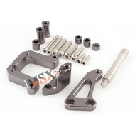 MSXmoto  Steering Damper Stabilizer Buffer Mounting Bracket Kit Compatible for yamaha M-SLAZ 150 MT-
