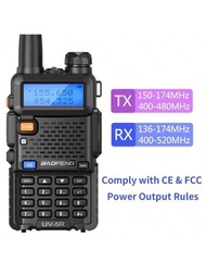 Uv-5r 遠程 5 瓦雙頻對講機 Cb 接收器 双帶 Vhf/uhf 調频發射器 高性能對講機