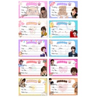 Juhoon CORTIS Notebook Label | Juhoon Printed Notebook Labels | Fan CORTIS Notebook Sticker
