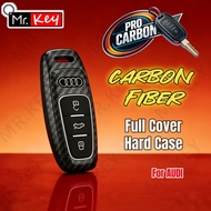 [Mr.Key] Carbon Fiber Carbon Fiber For Audi A3 8Y A4 A6 A7 A8 E-tron Q5 Q8 C8 D5 Auto Styling Protec