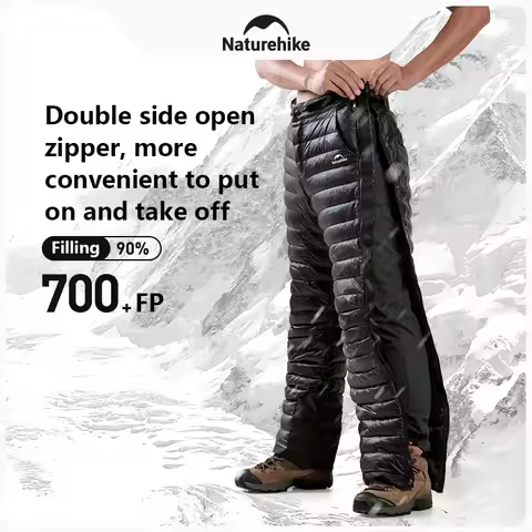 Naturehike 90% Duck Down Pants 700FP Yushang Double Side Zipper Warm Insulation Pant Waterproof Wind
