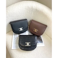 Arc de Triomphe Saddle Bag Female Cross-body Melade Bag Coffee Color Arc de Triomphe Bag Melade Styl