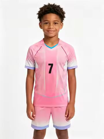 26/27 Unisex Blank Soccer Jersey Set, Kids & Adults Training Uniforms for School Sports, Running & T
