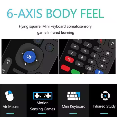 A12E-MX3 Fly Air Mouse Smart Voice Remote Control 2.4G Wireless Keyboard For TV Box Android Mecool H