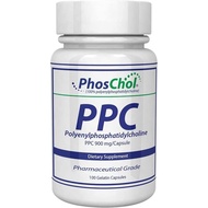PhosChol PPC Polyenyl PhosphatidylCholine Choline Supplement 900mg 100 Gelatin Capsules