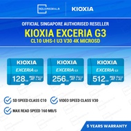 KIOXIA EXCERIA microSD CL10 UHS-I U3 V30 4K A2 R160/W50 G3 - 128GB 256GB 256GB