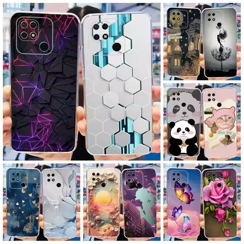 For Redmi 10C Case For Xiaomi Redmi 10C Cover Fashion Marble TPU Soft Silicone Phone Case For Redmi 