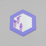 ROKKAKU CARD 大和撫子 紫藤花