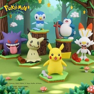 Pokémon Figurine Wind-Up Doll Ornament Gengar Pikachu Snorlax Pogaman model Anime-themed trendy toys