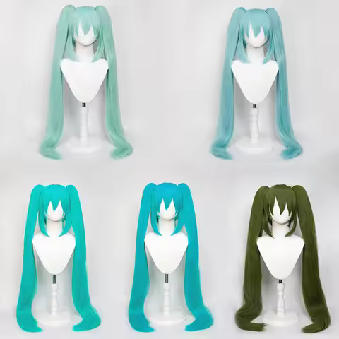 Hatsune Miku Senbon Sakura Snow Hatsune Miku Long Cosplay Wig Synthetic Hair Wig Hatsune Miku Multi-