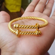 Gelang Tinju Plintir Lapis Emas 24k