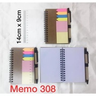 Buku Memo 308 blocknote notes buku souvenir custom memo sticky sticky notes