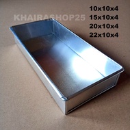 Square pan 10x10 15x10 20x10 22x10 height 4 cm