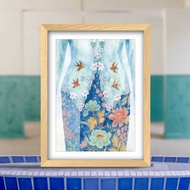 Emerald Hill's Nonya Kebaya - Sky Sparrow Nonya Story peranakan Art Print Painting Decor Poster