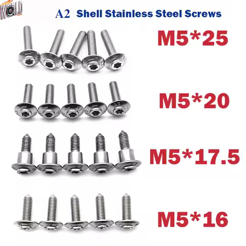 M5 Fairing Stainless Steel Screws For R1300GS R1250GS R1200GS F900GS S1000RR F900XR C600 C650GT F750
