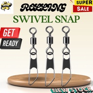 Fishing Swivel Rolling Swivel with Enhanced snap pin kekili pancing fishing Connector snap swivel