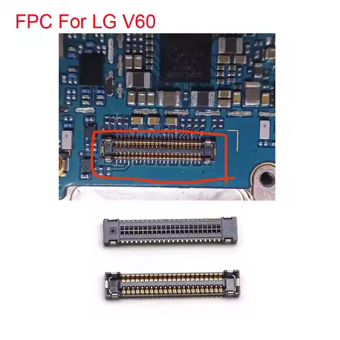 10pcs/lot LCD Display Screen Flex FPC Connector On Motherboard For For LG V60 ThinQ 5G V600 LM-V600 