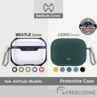 XUNDD BEATLE LEINO Case Full Cover Casing for AirPods Pro 2 / Air Pods 3 2 1 with Metal Carabiner Ho