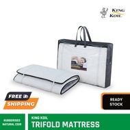 King Koil Rubberised Trifold Coconut Fibre Mattress (2 inch), Natural Coir Foldable Mattress Topper (Single size)