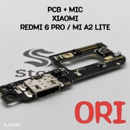 CONNECTOR CHARGER XIAOMI REDMI 6 PRO / MI A2 LITE ORI + IC PAPAN KONEKTOR CAS PCB BOARD REDMI 6 PRO