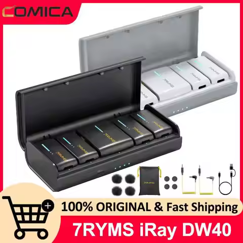 7RYMS iRay DW40 Four-channel Lavalier Wireless Microphone 4 Audio Tracks Individual Output Noise Can