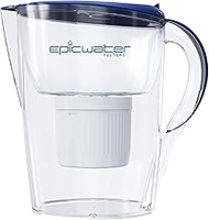 Epic Pure Water Filter Pitchers for Drinking Water, 10 Cup 150 Gallon Filter, Tritan BPA Free, Remov