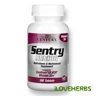 Sentry Senior, Multivitamin & Multimineral Supplement, Women 50+, 100 Tabs | Shelf Life: 2–4 Years