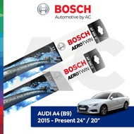 BOSCH AEROTWIN PLUS FLATBLADES WIPER SET FOR AUDI A4 (B9) 2015-PRESENT (24"/20")