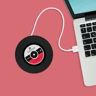 唱片造型 手機無線充電座/充電板-Qi認證(自動斷電 延長電池壽命)