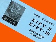 KIEV-II KIEV-III Kiev-2 Kiev-3 底片相機 Contax 英文手冊手冊
