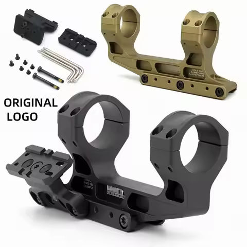 Tactical Fast 2.05" LPVO Scope Mount for 30mm Tube Riflescope with RMRT2 Red Dot Sight Offset Mount 