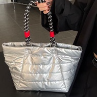 Deere Jack Simple กระเป๋าโท้ตบุผ้าสองชั้นกระเป๋าเชือกจับกระเป๋าสะพายไหล่กระเป๋าลำลองเข้ากับทุกชุด