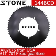 Stone 144BCD Round Bike Chainring Fixed Gear Fixie Track Bike 61T to 70T