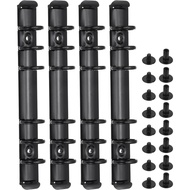 PATIKIL A6 6-Hole Ring Binder Mechanisms, 4 Set Binder Spines Replacement for Binder Planners, Black