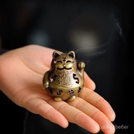 Taiwan 8H Shipment Lucky Cat Plate Incense Burner Household Indoor Mini Creative Agarwood Sandalwood