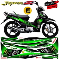 Decal Sticker Striping Variasi Jupiter Z Robot 2010-2013 MONSTER MOTO GP⁶/Jupiter Z 2010 /Jupiter Z 