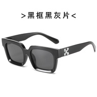 ☞ ஐ∋∋off white logo sunglasses women men 2021 high quality brand designer rectangle drivingvintagede