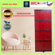 EAGLE DIY 4 TIER MULTIPURPOSE STORAGE RACK/ALMARI BAJU/ALMARI BARANG