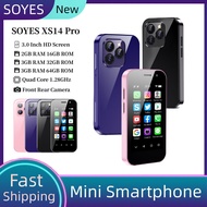 New SOYES XS14 Pro Mini 4G Smartphone 3.0Inch HD Full screen 2/3GB RAM 16/32/64GB ROM Dual SIM WIFI Bluetooth 2600mAh Face Recognition Android 9.0 Quad Core Mobile phone