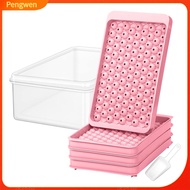Pengwen Nugget Ice Ball Maker Food-grade Plastic Ice Tray Mini Ice Cube Tray with Shovel Storage Box