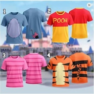 2026 Disney Pooh Eeyore Piglet Tigger Costume Jersey Winnie The Pooh Cosplay Jersey Cosplay Tee Hall