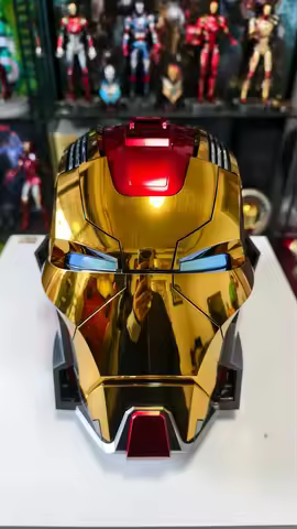 Iron Man 1:1 MK50 MK5 MK17 Helmet Voice Control Eyes With Light Model Toys For Adult Technology Wear