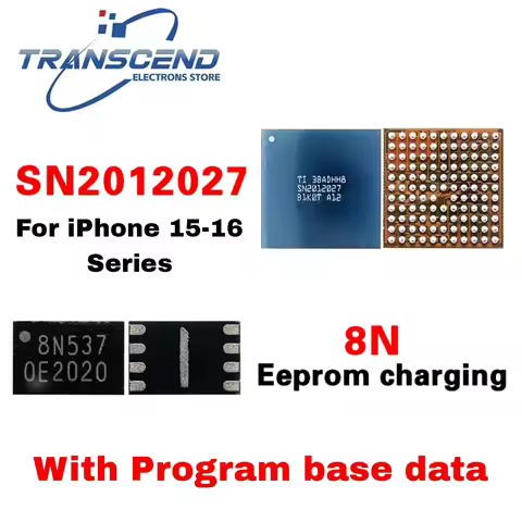 1-5PCS U2 SN2012027 8N Q4EE Eeprom Charging IC Set For iPhone 15 16 15Pro Pro Max Plus With Program 