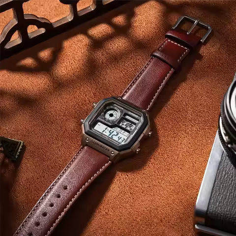 Casio AE-1200WHL-5A Outdoor Sports Men's Watch Retro Small Square Multifunctional Durable Electric W