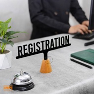 Outdoor Wooden + Acrylic Registration Sign - INPI HOUSE