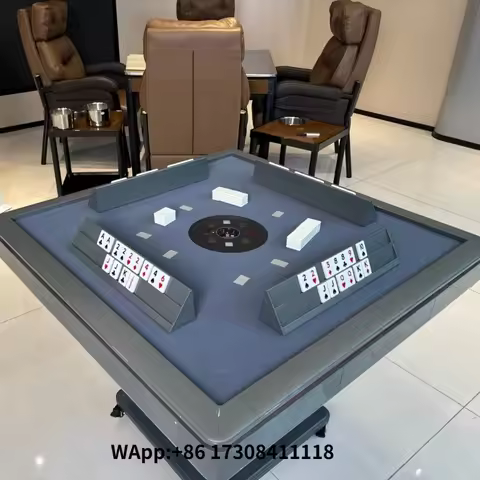 Inean Play Foldable Automatic Shuffle Okey Rummy Board Game Table Space Saving Mahjong Tables For Le